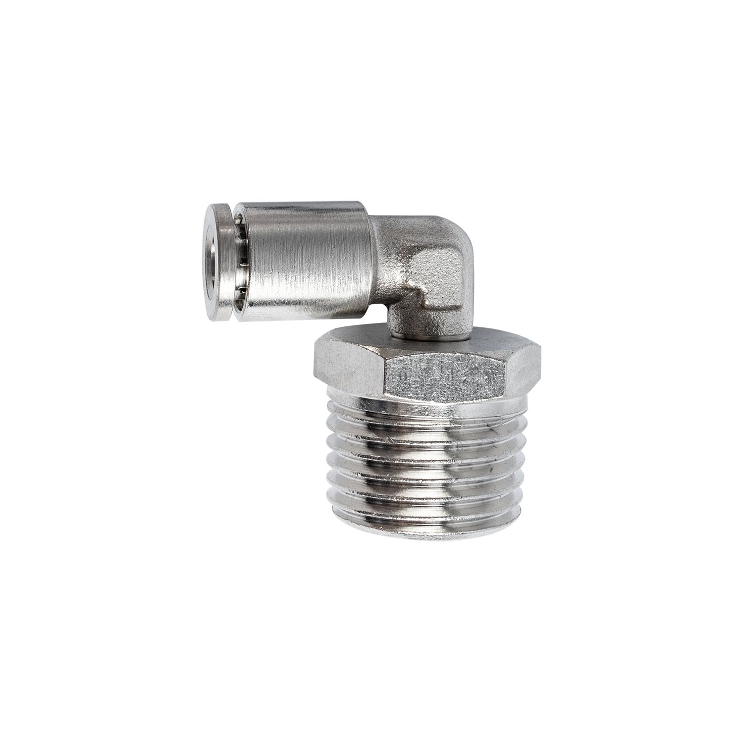 Metal Pu Fitting Elbow 6mm 1/2' M